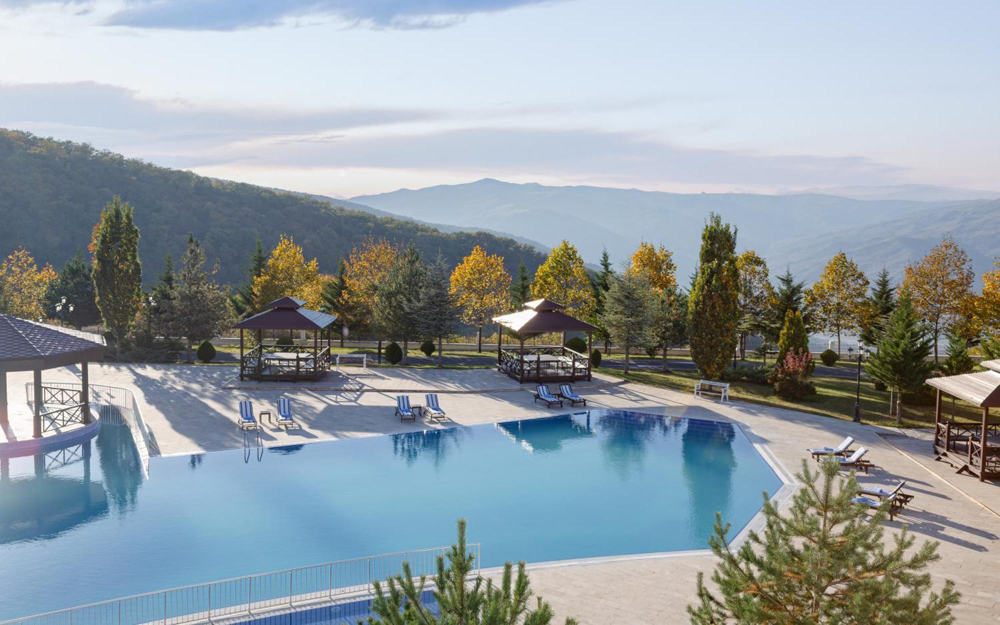 Shamakhi Palace Sharadil Seredil Exteriér fotografie The swimming pool at the hotel
